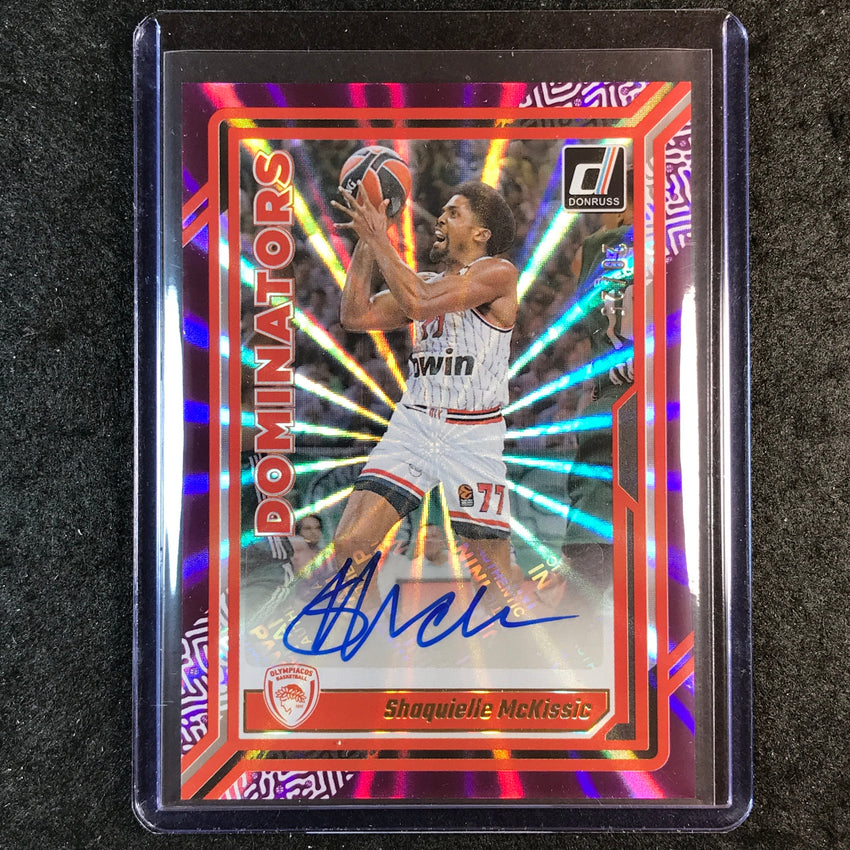 2023-24 Donruss Euroleague SHAQUIELLE MCKISSIC Dominators Auto Purple 20/25