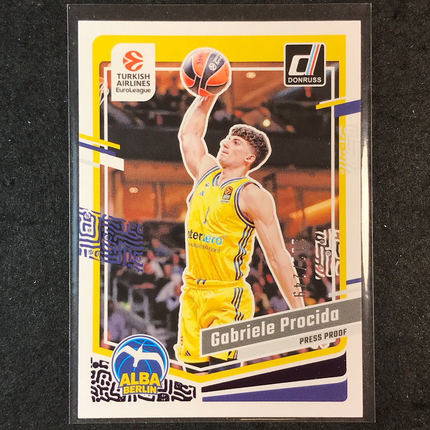 2023-24 Donruss Euroleague GABRIELE PROCIDA Base Purple Press Proof /249 #12