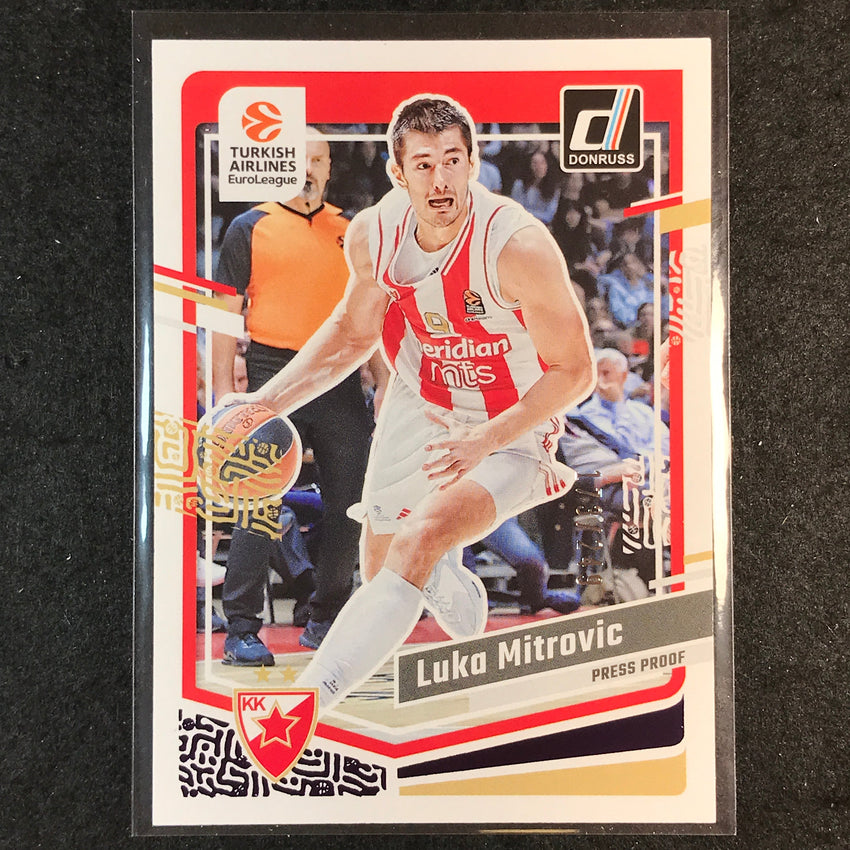 2023-24 Donruss Euroleague LUKA MITROVIC Base Purple Press Proof /249 #15