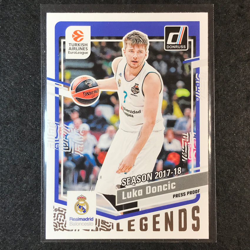 2023-24 Donruss Euroleague LUKA DONCIC Legends Base Silver Press Proof #166
