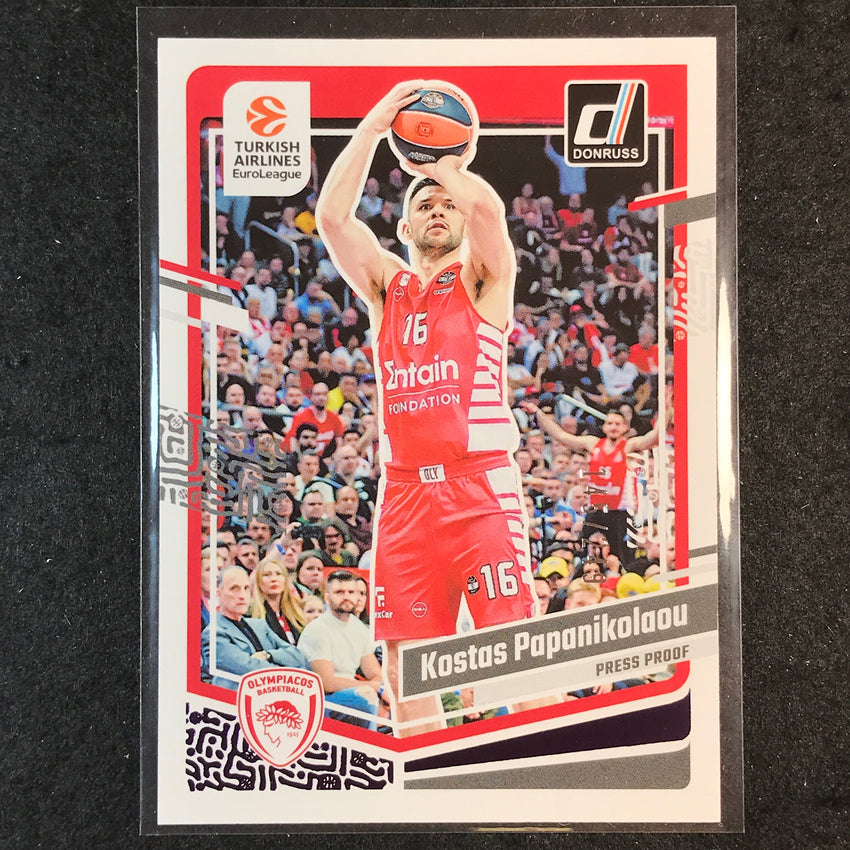2023-24 Donruss Euroleague KOSTAS PAPANIKOLAOU Base Purple Press Proof /249 #37