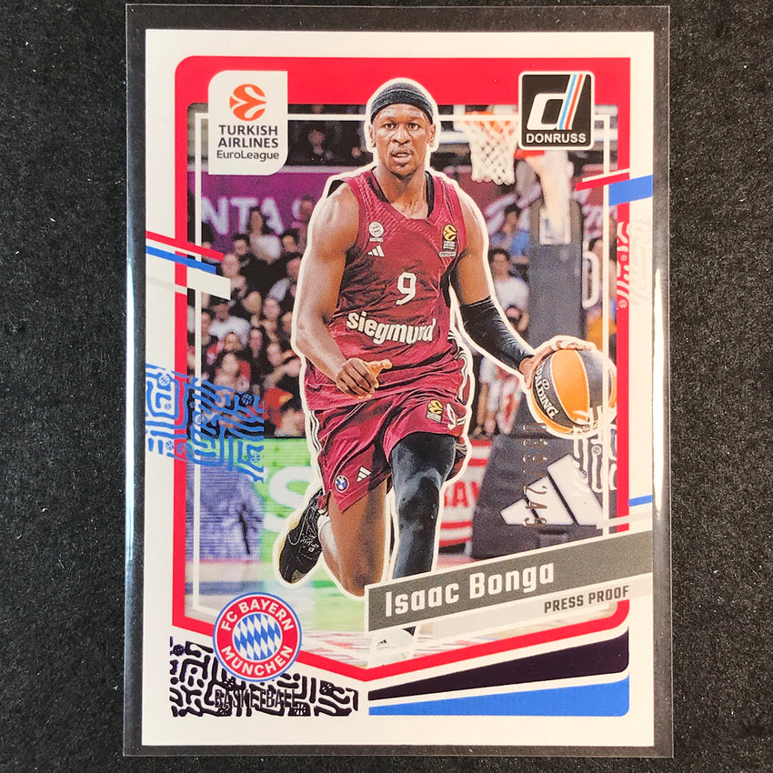 2023-24 Donruss Euroleague ISAAC BONGA Base Purple Press Proof /249 #43