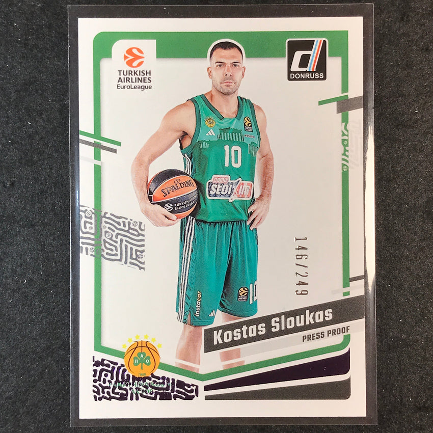 2023-24 Donruss Euroleague KOSTAS SLOUKAS Base Purple Press Proof /249 #47