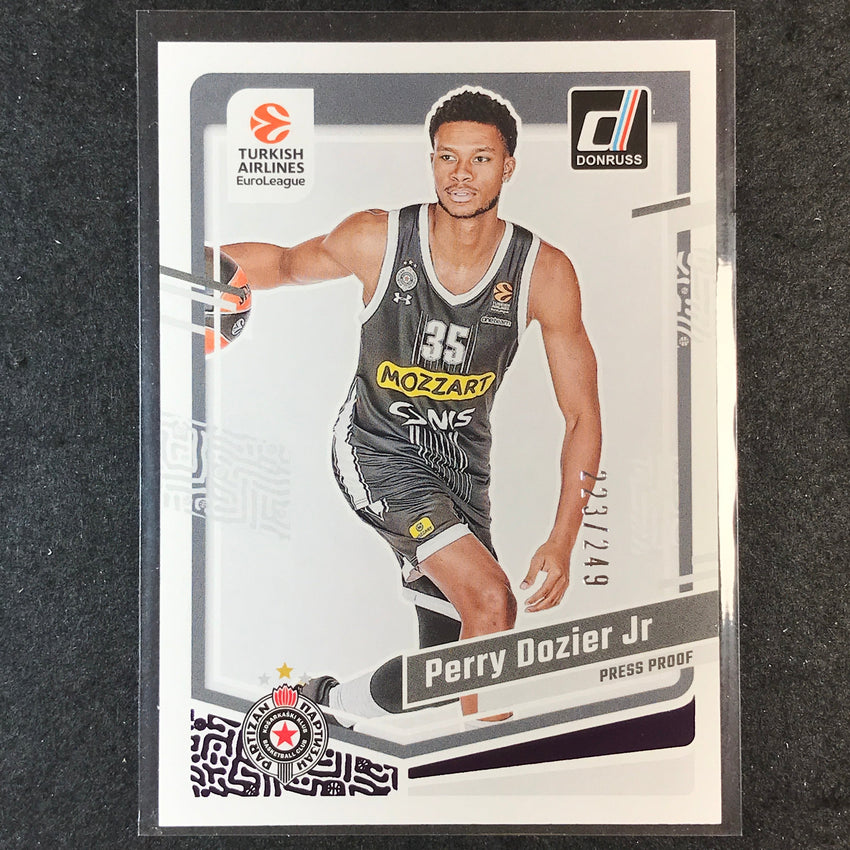 2023-24 Donruss Euroleague PERRY DOZIER JR Base Purple Press Proof /249 #53
