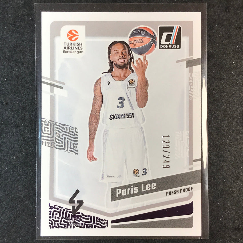 2023-24 Donruss Euroleague PARIS LEE Base Purple Press Proof /249 #55