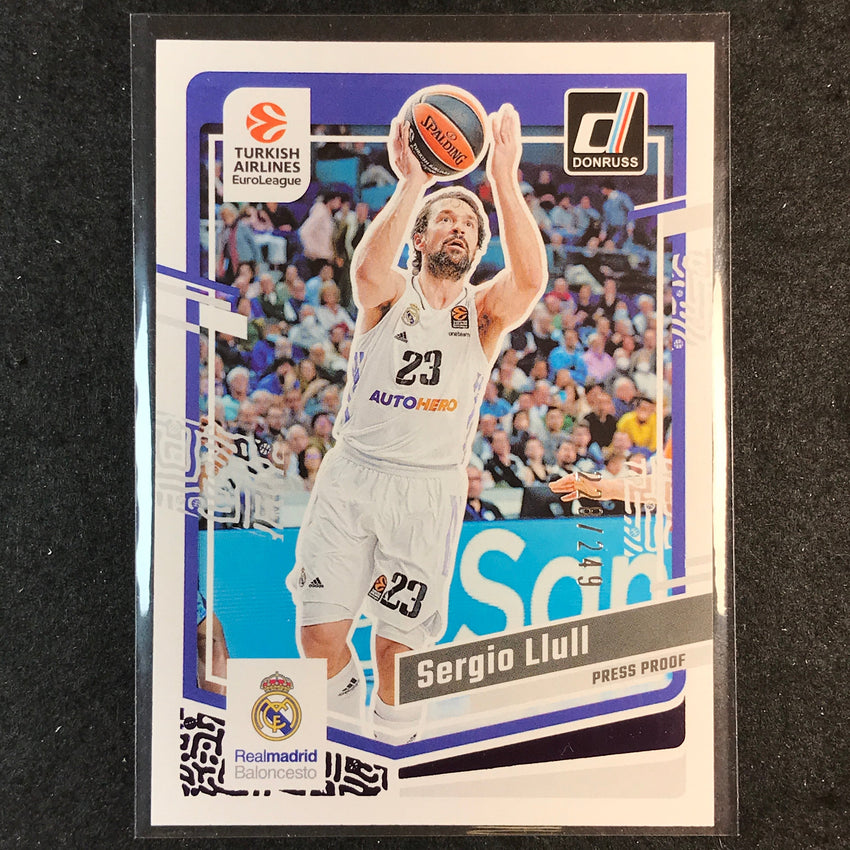 2023-24 Donruss Euroleague SERGIO LLULL Base Purple Press Proof /249 #72