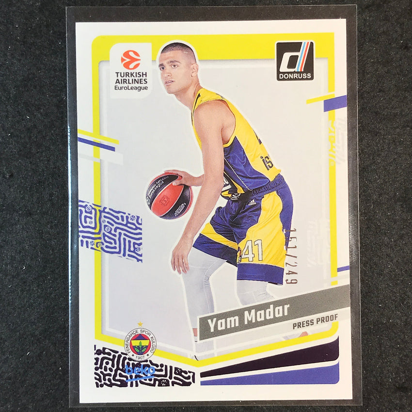 2023-24 Donruss Euroleague YAM MADAR Base Purple Press Proof /249 #73