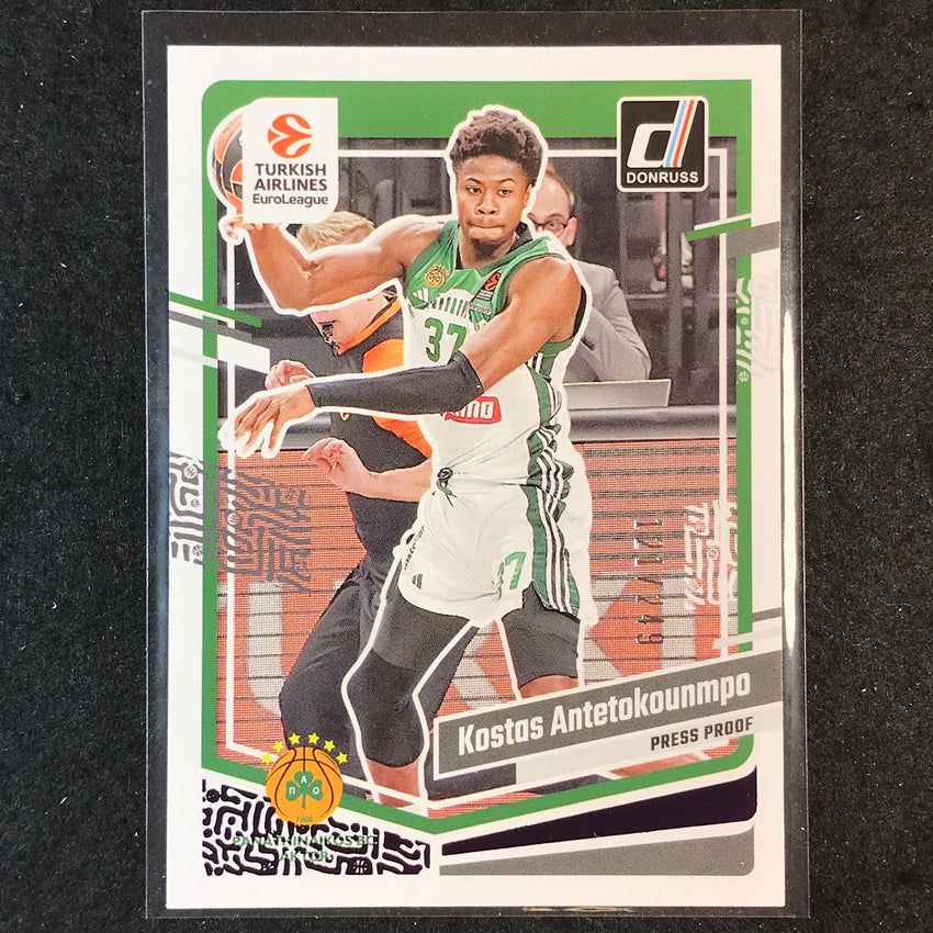 2023-24 Donruss Euroleague KOSTAS ANTETOKOUNMPO Base Purple Press Proof /249 #83