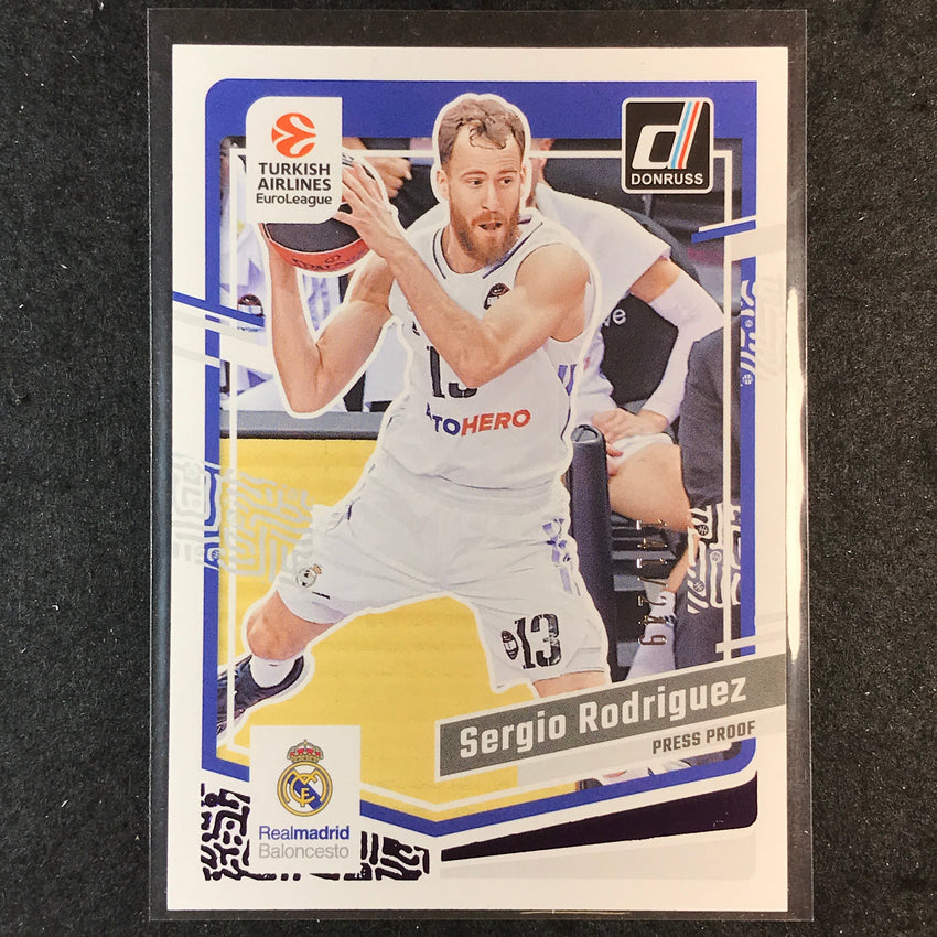 2023-24 Donruss Euroleague SERGIO RODRIGUEZ Base Purple Press Proof /249 #88