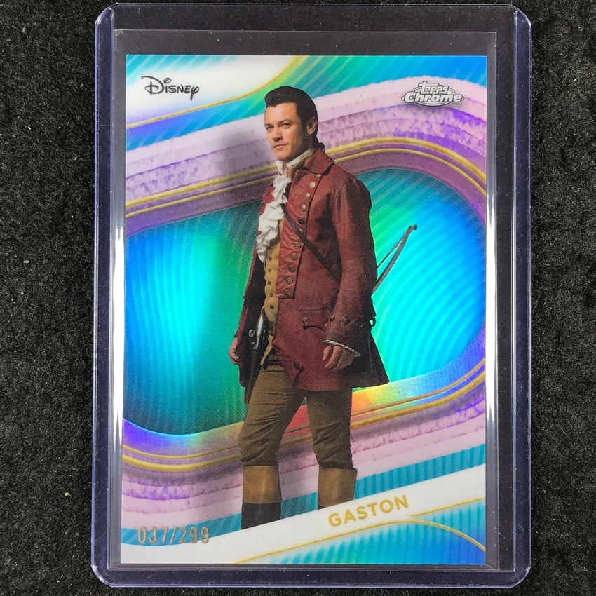 2025 Topps Chrome Disney GASTON (LIVE ACTION) Teal 37/299 #131