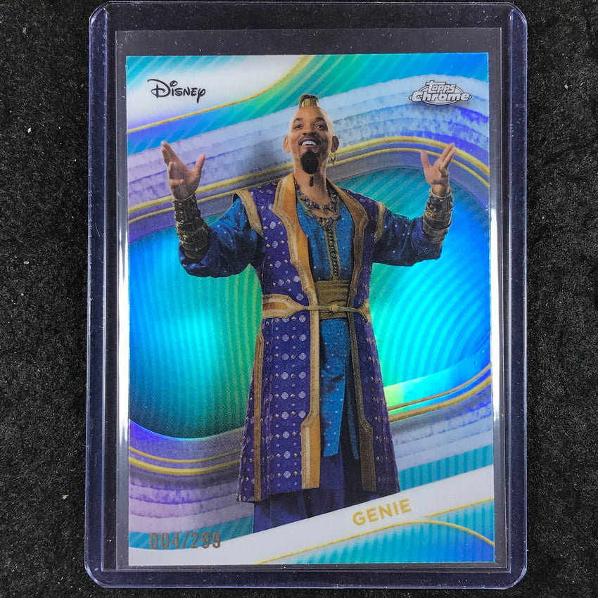 2025 Topps Chrome Disney GENIE (LIVE ACTION) Teal 4/299 #186