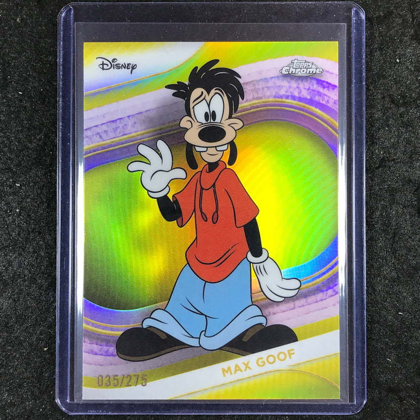 2025 Topps Chrome Disney MAX GOOF Yellow 35/275 #33