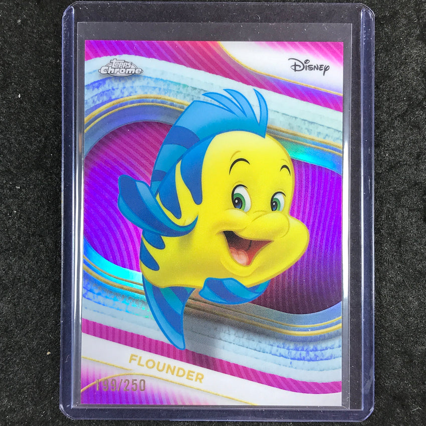 2025 Topps Chrome Disney FLOUNDER Pink 199/250 #60