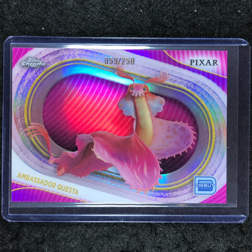 2025 Topps Chrome Disney AMBASSADOR QUESTA Pink 59/250 #134
