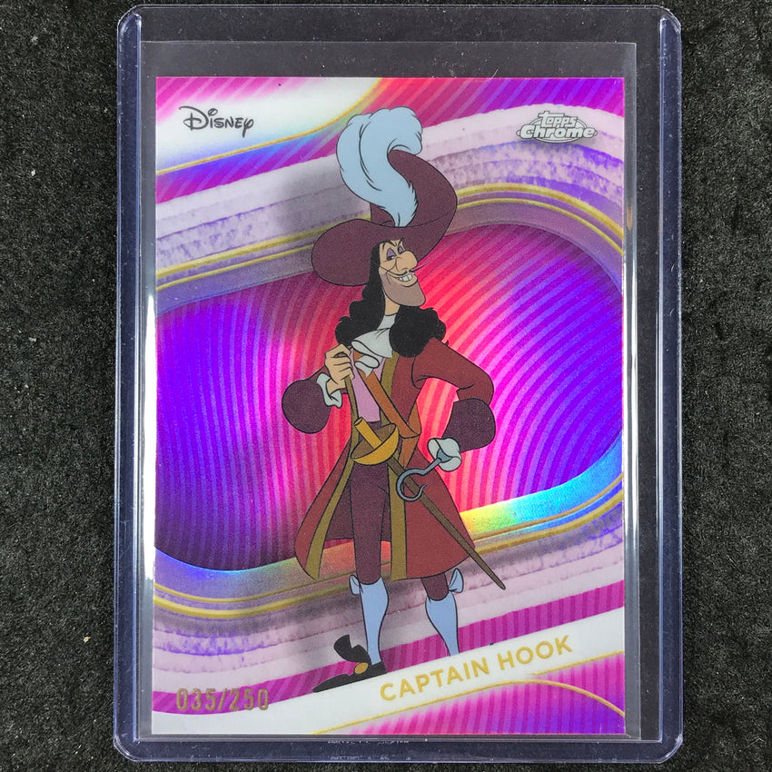 2025 Topps Chrome Disney CAPTAIN HOOK Pink 35/250 #160