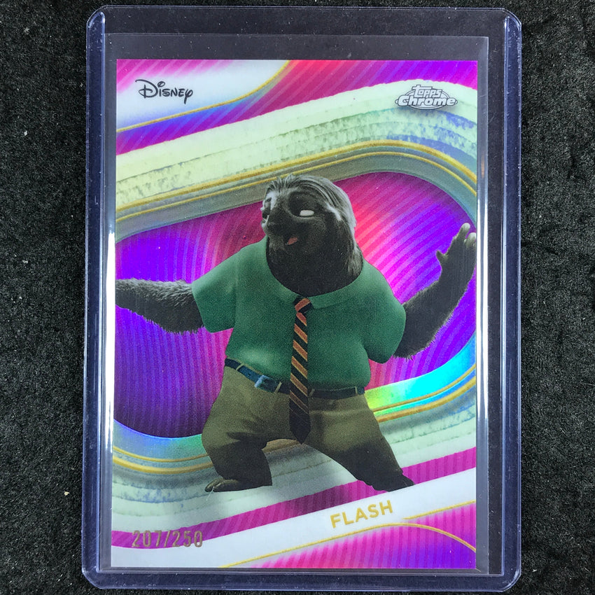 2025 Topps Chrome Disney FLASH Pink 207/250 #171