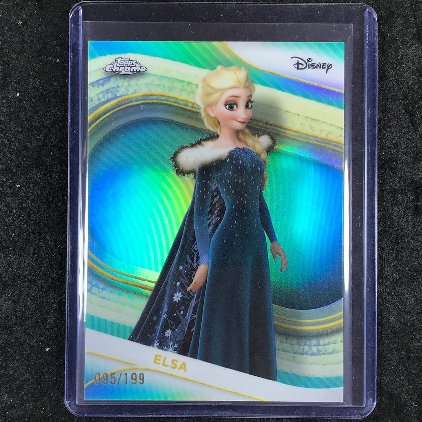 2025 Topps Chrome Disney ELSA Teal 95/199 #11