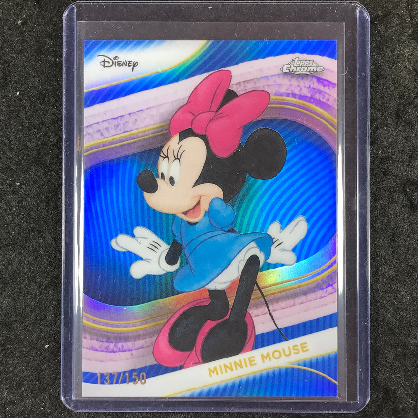 2025 Topps Chrome Disney MINNIE MOUSE Blue 137/150 #28