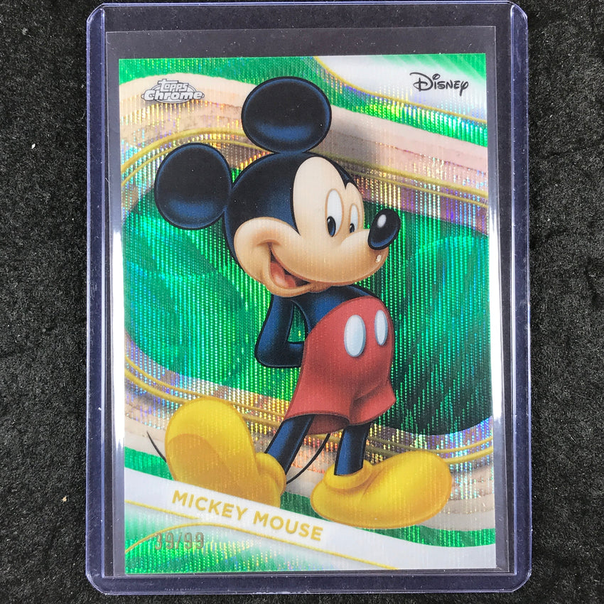 2025 Topps Chrome Disney MICKEY MOUSE Green Wave 39/99 #1