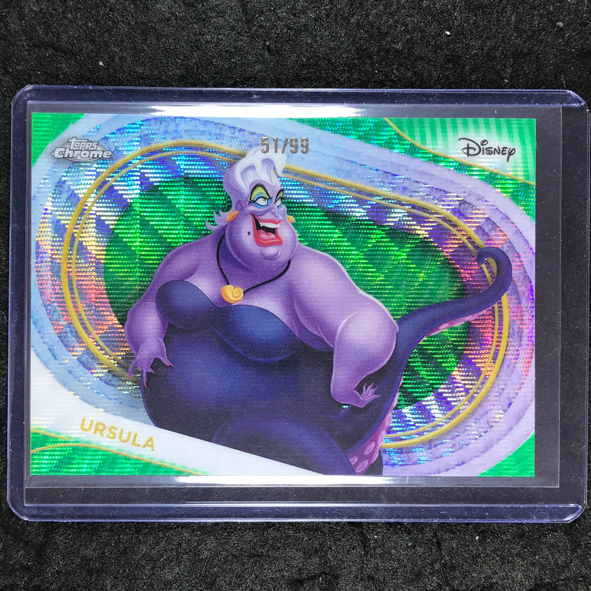 2025 Topps Chrome Disney URSULA Green Wave 51/99 #62