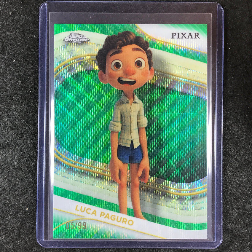 2025 Topps Chrome Disney LUCA PAGURO Green Wave 5/99 #181