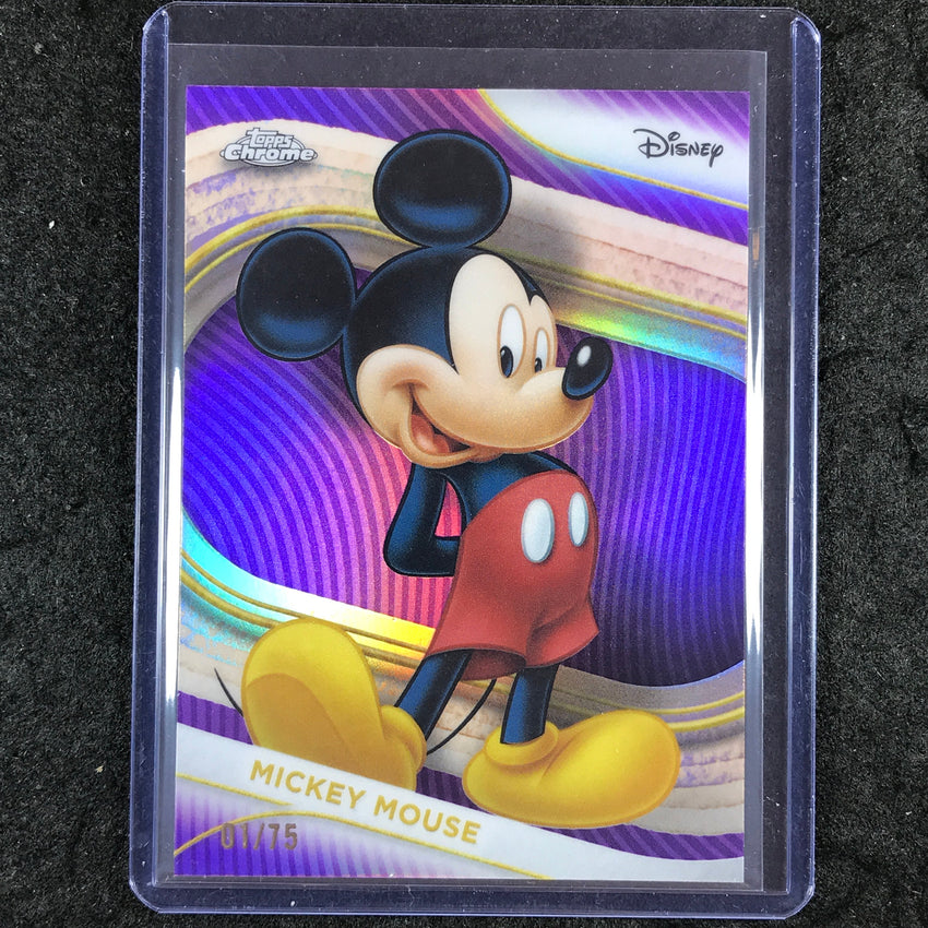 2025 Topps Chrome Disney MICKEY MOUSE Purple 1/75 #1