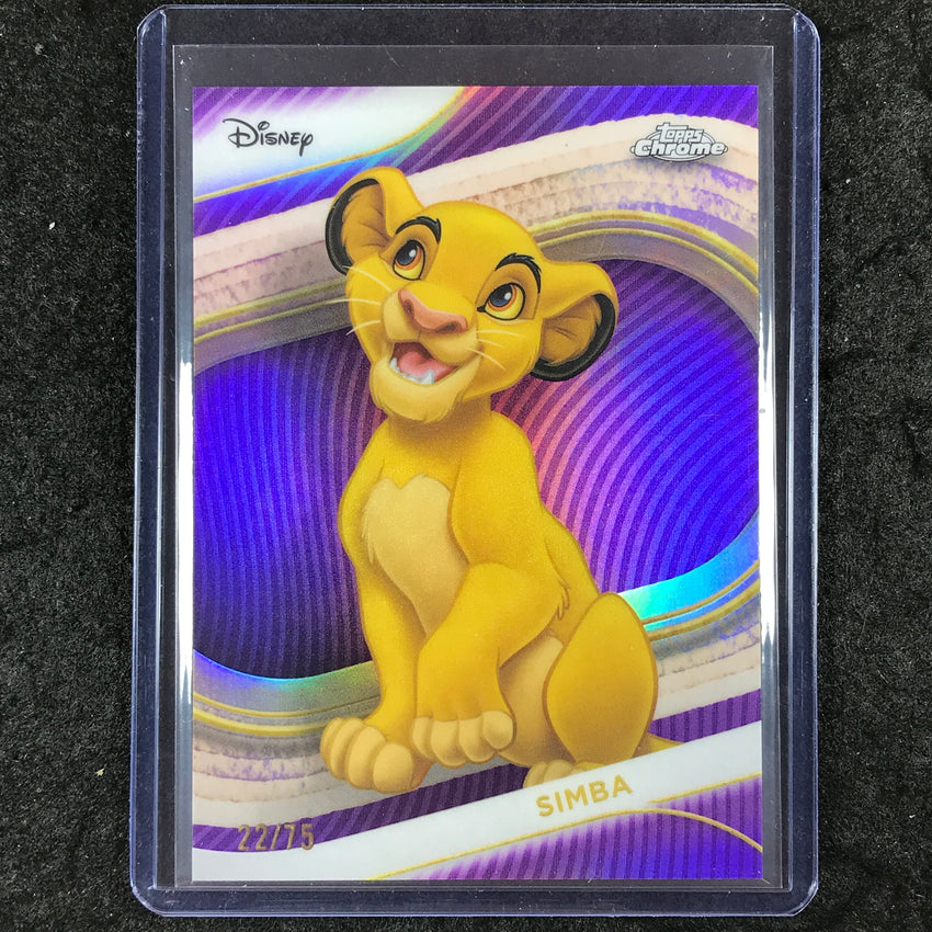 2025 Topps Chrome Disney SIMBA Purple 22/75 #100