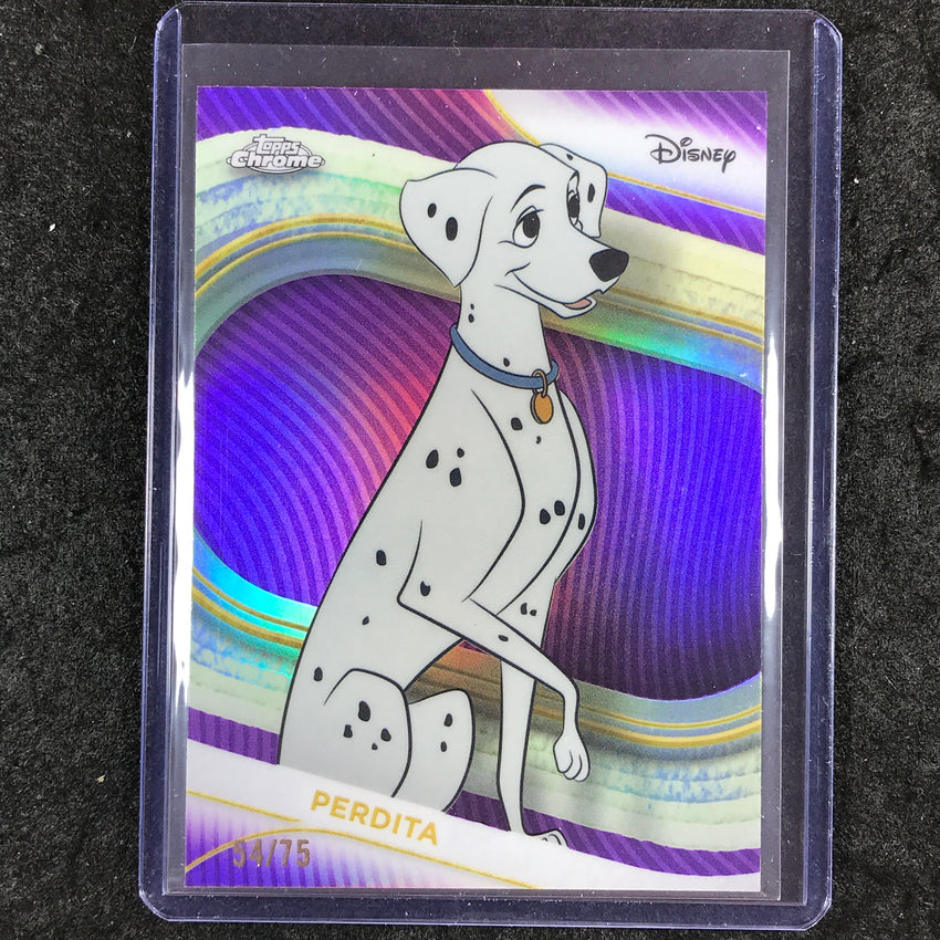 2025 Topps Chrome Disney PERDITA Purple 54/75 #102