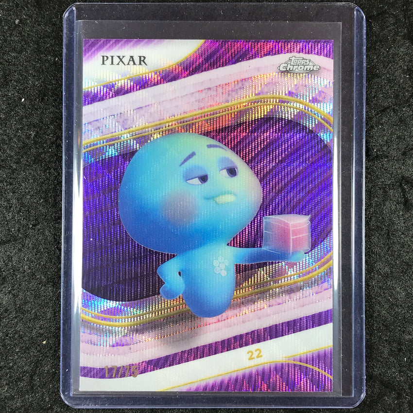 2025 Topps Chrome Disney 22 Purple Wave 17/75 #37