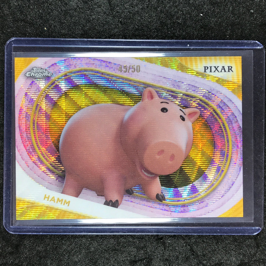 2025 Topps Chrome Disney HAMM Gold Wave 45/50 #93
