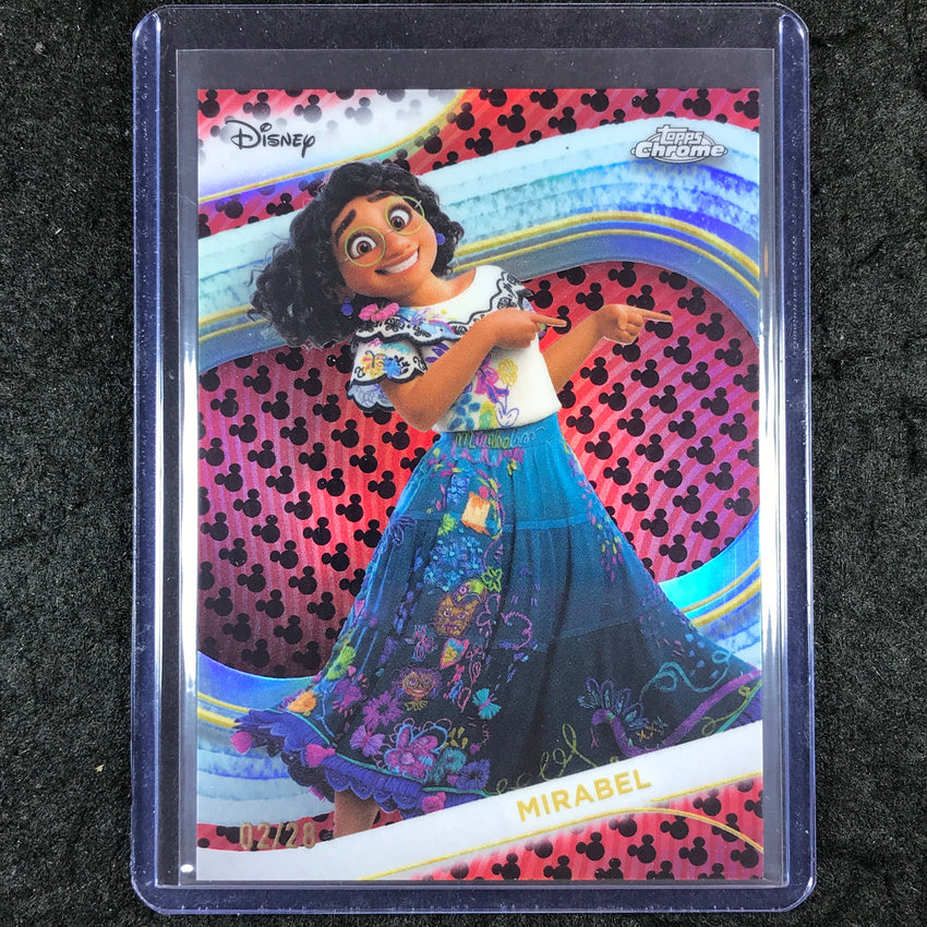2025 Topps Chrome Disney MIRABEL Mickey Mouse Refractor 2/28 #162