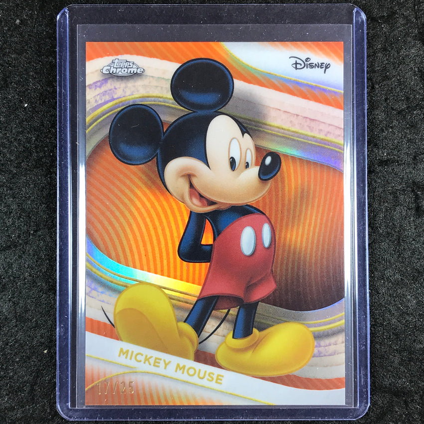 2025 Topps Chrome Disney MICKEY MOUSE Orange 17/25 #1