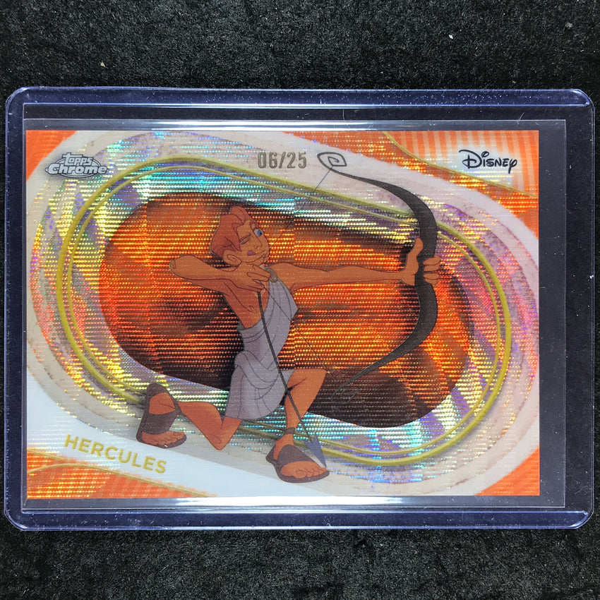 2025 Topps Chrome Disney HERCULES Orange Wave 6/25 #44