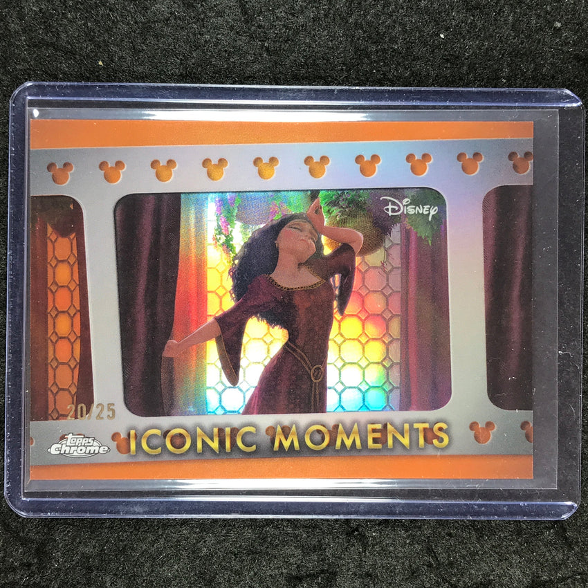 2025 Topps Chrome Disney MOTHER KNOWS BEST Iconic Moments Orange 20/25 #IM-18