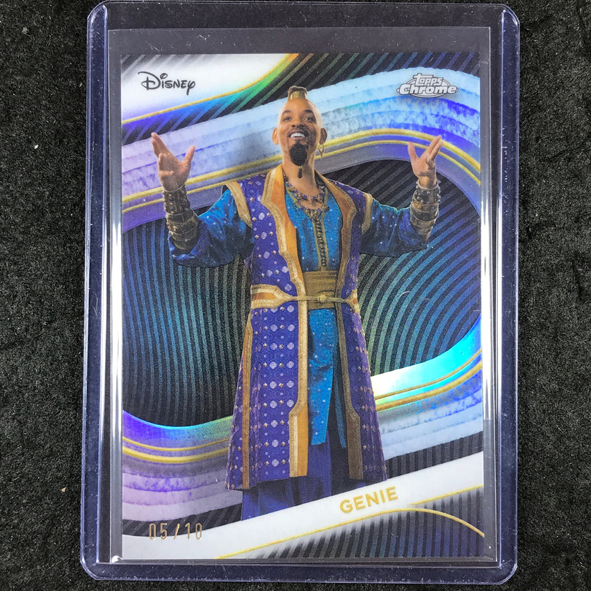 2025 Topps Chrome Disney GENIE (LIVE ACTION) Black 5/10 #186