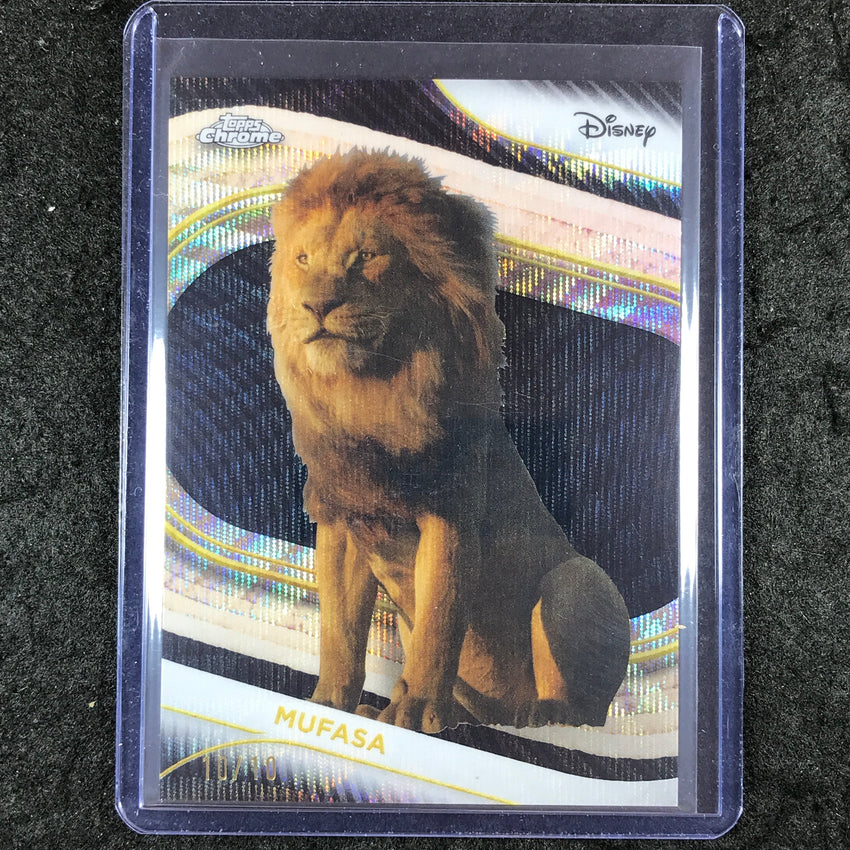 2025 Topps Chrome Disney MUFASA (LIVE ACTION) Black Wave 10/10 #198