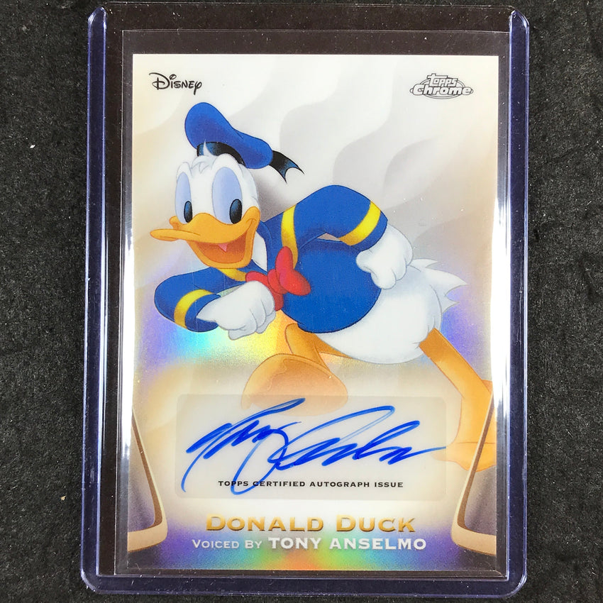 2025 Topps Chrome Disney TONY ANSELMO DONALD DUCK Authentic Auto Refractor #TAN