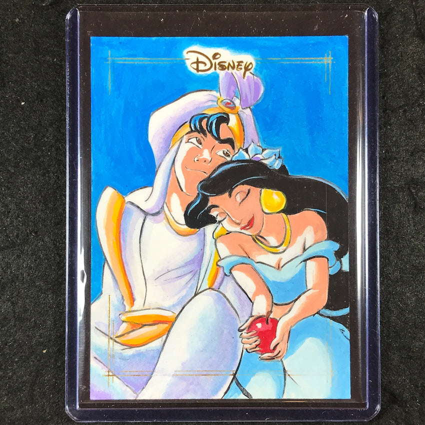 2025 Topps Chrome Disney ALADDIN PRINCESS JASMINE Artist Sketch 1/1 NEIL CAMERA