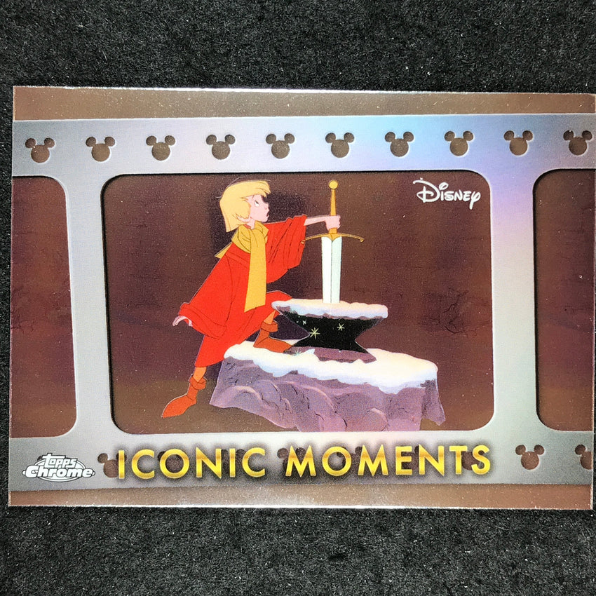 2025 Topps Chrome Disney ARTHUR PULLS EXCALIBUR Iconic Moments Base #IM-10