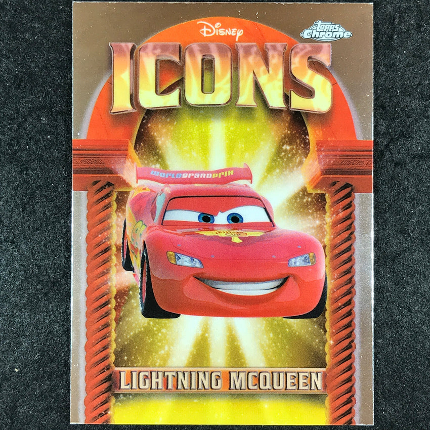 2025 Topps Chrome Disney LIGHTNING MCQUEEN Disney Icons Base #DI-5