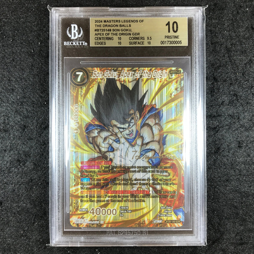 ドラゴンボールカード PSA10 Dragon Ball BT25-148 Gdr Son Goku BT25-148 GDR Son Goku, Apex of the Origin (2024)