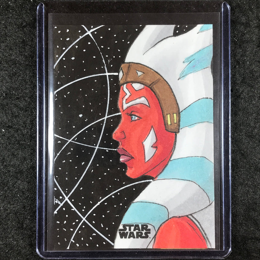 2024 Stars Wars Hyperspace AHSOKA TANO Artist Sketch 1/1 EMRE VARLIBAS