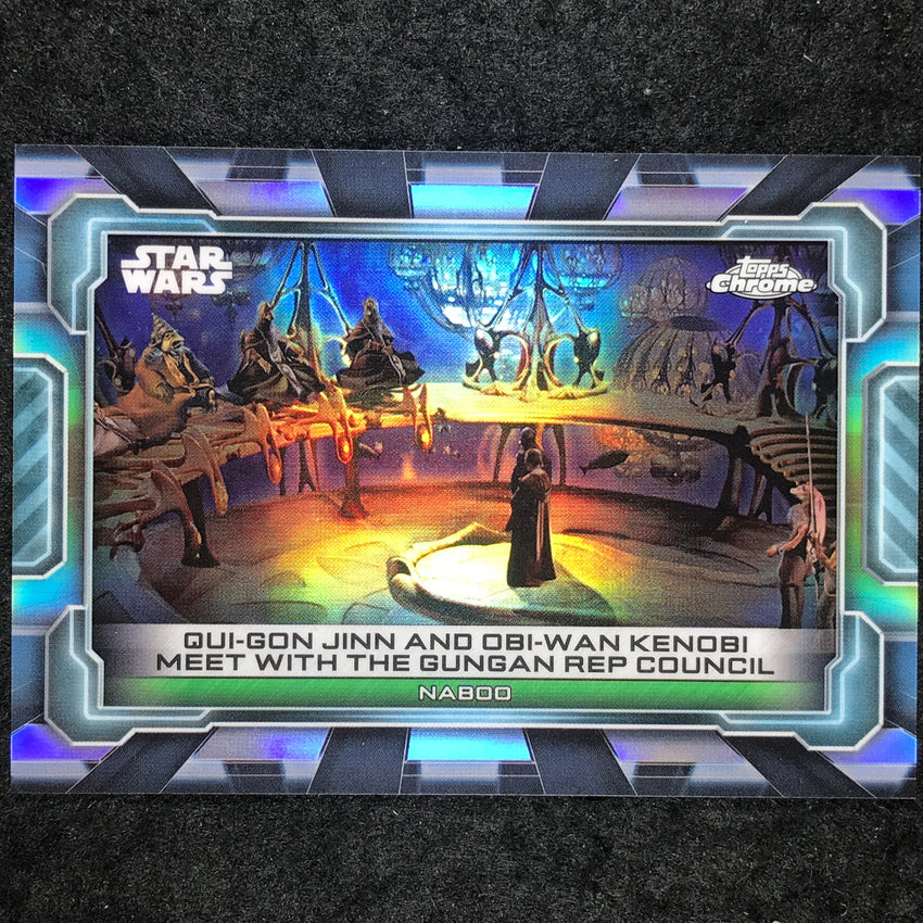2024 Stars Wars Hyperspace QUI-GON OBI-WAN GUNGAN COUNCIL Galactic Eras Base #17