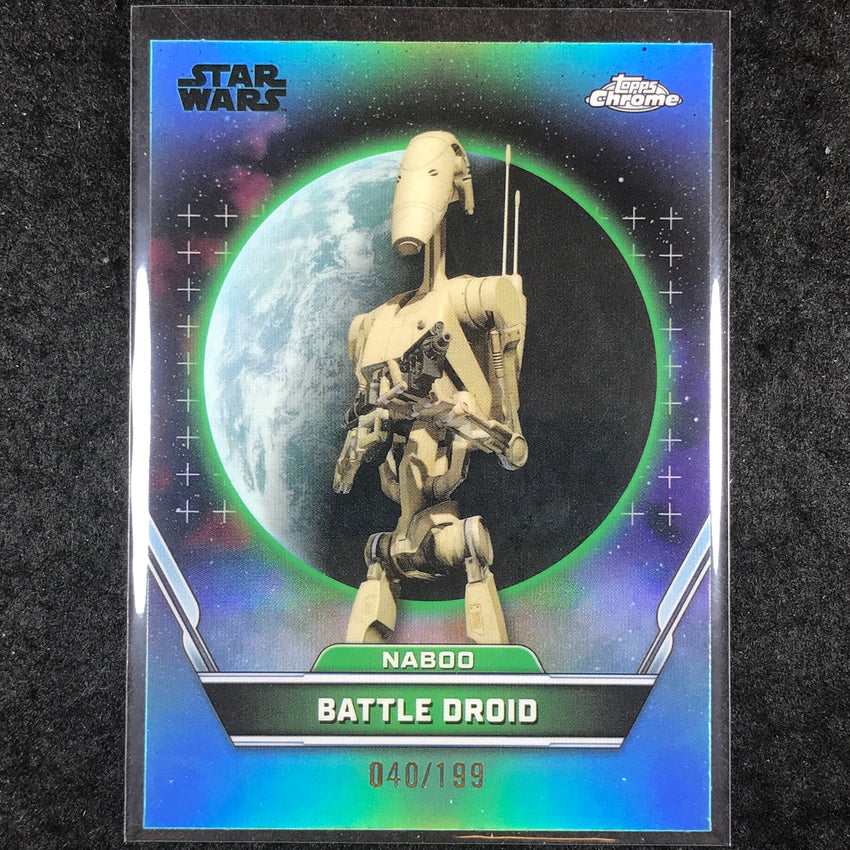 2024 Stars Wars Hyperspace BATTLE DROID Base Aqua /199 #55