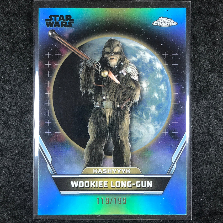 2024 Stars Wars Hyperspace WOOKIEE LONG-GUN Base Aqua /199 #62