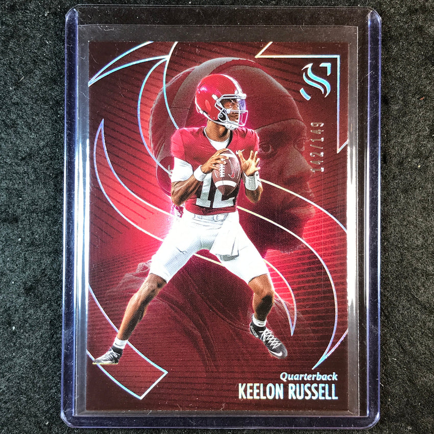 2025 Silhouette Football KEELON RUSSELL Base Holo Silver 142/149 #82