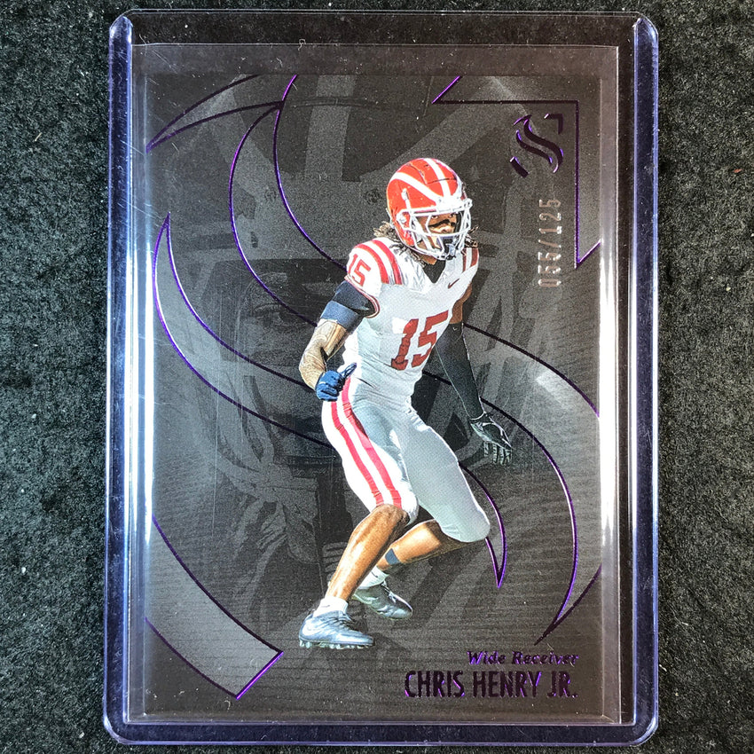 2025 Silhouette Football CHRIS HENRY JR. Base Purple 55/125 #20