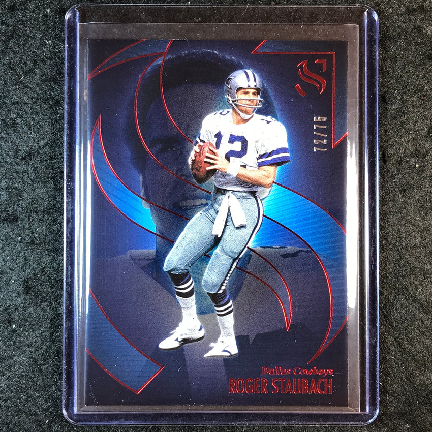 2025 Silhouette Football ROGER STAUBACH Base Red 72/75 #97