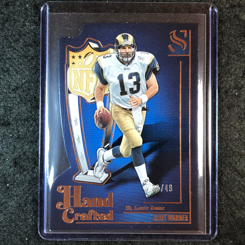 2025 Silhouette Football KURT WARNER Hand Crafted MVP Bronze 20/49 #6