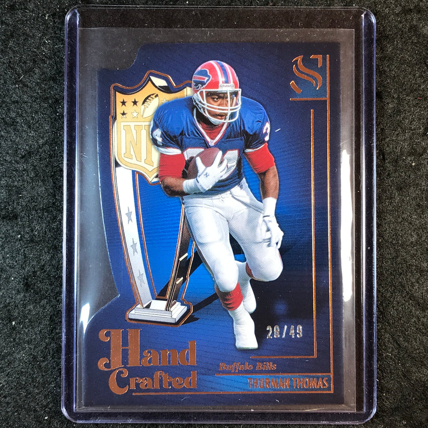2025 Silhouette Football THURMAN THOMAS Hand Crafted MVP Bronze 28/49 #12